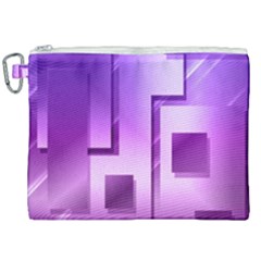 Purple Figures Rectangles Geometry Squares Canvas Cosmetic Bag (xxl) by Sapixe