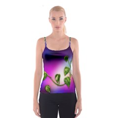 Leaves Green Leaves Background Spaghetti Strap Top