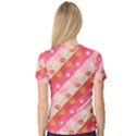 Background Desktop Pink Sun Stars V-Neck Sport Mesh Tee View2