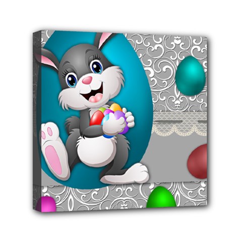 Illustration Celebration Easter Mini Canvas 6  X 6  by Sapixe