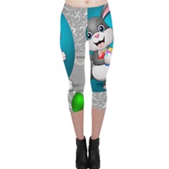 Illustration Celebration Easter Capri Leggings 