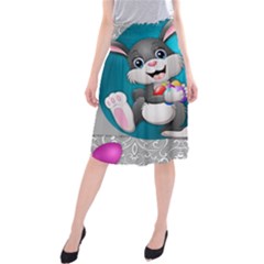 Illustration Celebration Easter Midi Beach Skirt