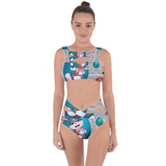 Illustration Celebration Easter Bandaged Up Bikini Set 