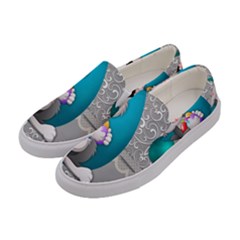 Illustration Celebration Easter Women s Canvas Slip Ons