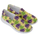 Grapes Background Sheet Leaves Women s Lightweight Slip Ons View3