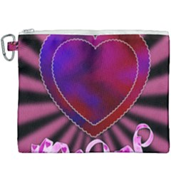 Background Texture Reason Heart Canvas Cosmetic Bag (xxxl)