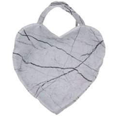 White Background Pattern Tile Giant Heart Shaped Tote