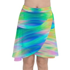 Wave Rainbow Bright Texture Chiffon Wrap