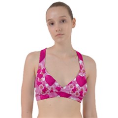 Background Flowers Texture Love Sweetheart Sports Bra by Sapixe