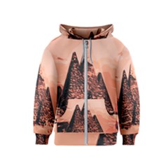 Pyramid Egypt Monumental Kids  Zipper Hoodie