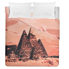 Pyramid Egypt Monumental Duvet Cover Double Side (queen Size) by Sapixe