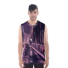 Texture Abstract Background City Men s Basketball Tank Top by Sapixe