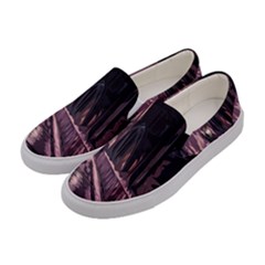 Texture Abstract Background City Women s Canvas Slip Ons