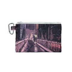 Texture Abstract Background City Canvas Cosmetic Bag (small)