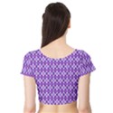 Jess Violet Short Sleeve Crop Top View2