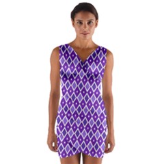 Jess Violet Wrap Front Bodycon Dress by jumpercat