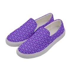 Lavender Tiles Women s Canvas Slip Ons by jumpercat