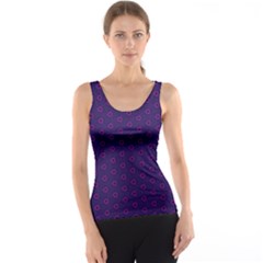 Dark Tech Fruit Pattern Tank Top