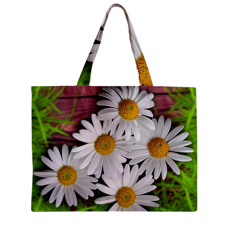 Flowers Flower Background Design Zipper Mini Tote Bag