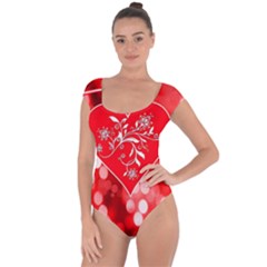 Love Romantic Greeting Celebration Short Sleeve Leotard 