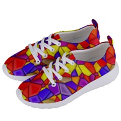 Mosaic Tiles Pattern Texture Women s Lightweight Sports Shoes by Sapixe