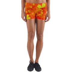 Background Reason Pattern Design Yoga Shorts