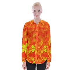 Background Reason Pattern Design Womens Long Sleeve Shirt