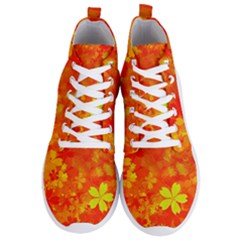 Background Reason Pattern Design Men s Lightweight High Top Sneakers