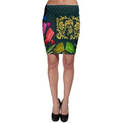 Background Reason Tulips Colors Bodycon Skirt