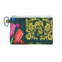 Background Reason Tulips Colors Canvas Cosmetic Bag (medium)