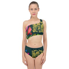Background Reason Tulips Colors Spliced Up Two Piece Swimsuit by Sapixe