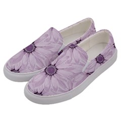 Background Desktop Flowers Lilac Men s Canvas Slip Ons