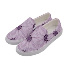 Background Desktop Flowers Lilac Women s Canvas Slip Ons