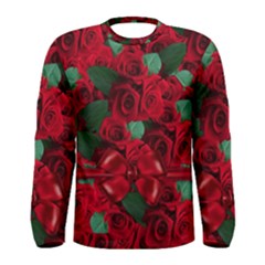 Floral Flower Pattern Art Roses Men s Long Sleeve Tee