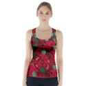 Floral Flower Pattern Art Roses Racer Back Sports Top View1