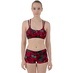 Floral Flower Pattern Art Roses Women s Sports Set