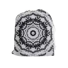 Abstract Pattern Fractal Drawstring Pouches (extra Large)