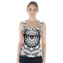Abstract Pattern Fractal Racer Back Sports Top View1