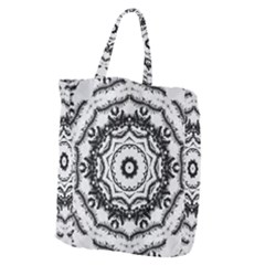 Abstract Pattern Fractal Giant Grocery Zipper Tote by Sapixe