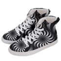 Art Optical Black White Hypnotic Men s Hi-Top Skate Sneakers View2