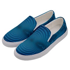 Background Brush Particles Wave Men s Canvas Slip Ons