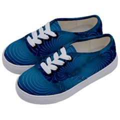 Background Brush Particles Wave Kids  Classic Low Top Sneakers by Sapixe