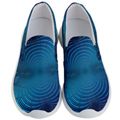 Background Brush Particles Wave Men s Lightweight Slip Ons