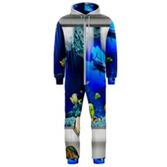 Dolphin Art Creation Natural Water Hooded Jumpsuit (men) 