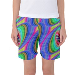 Ellipse Pattern Elliptical Fractal Women s Basketball Shorts by Sapixe