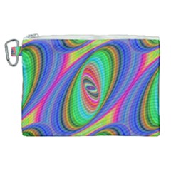 Ellipse Pattern Elliptical Fractal Canvas Cosmetic Bag (xl) by Sapixe