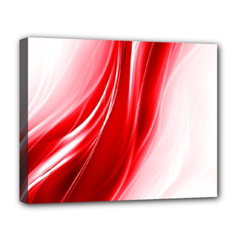 Flame Red Fractal Energy Fiery Deluxe Canvas 20  X 16   by Sapixe