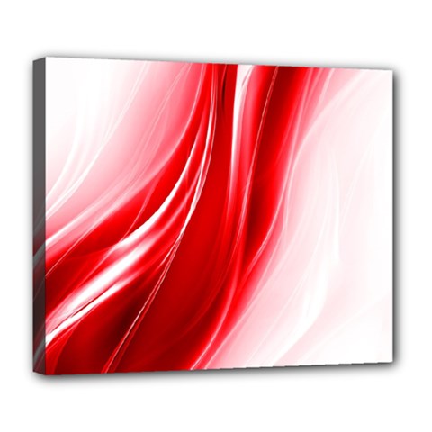 Flame Red Fractal Energy Fiery Deluxe Canvas 24  X 20   by Sapixe