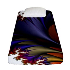 Flora Entwine Fractals Flowers Fitted Sheet (Single Size)