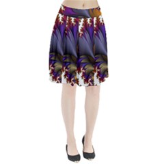 Flora Entwine Fractals Flowers Pleated Skirt